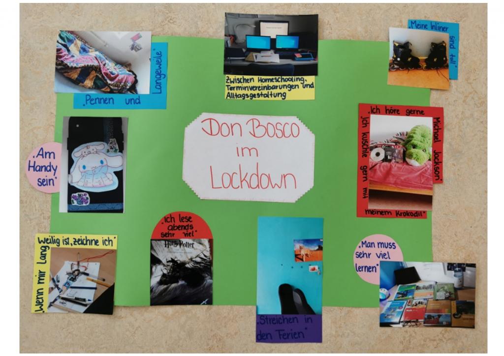 Collage: Corona-Alltag in der Gruppe