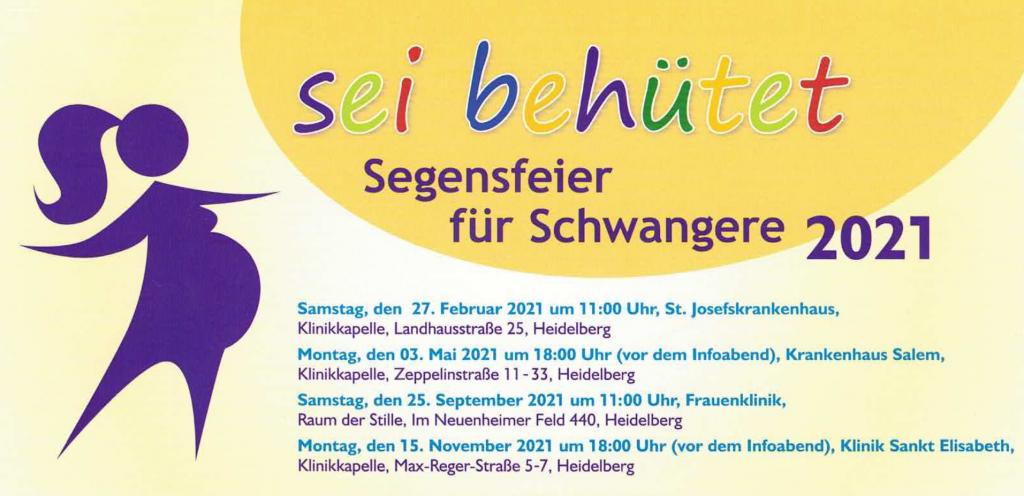 Einladung Segensfeiern 2021